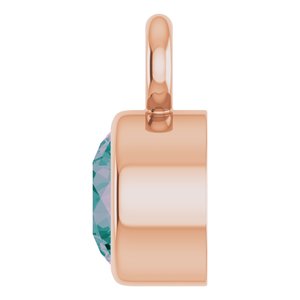 14K Rose Gold Natural Alexandrite Dangle