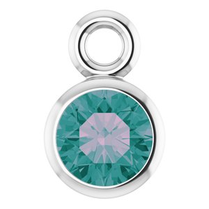 Platinum Natural Alexandrite Dangle