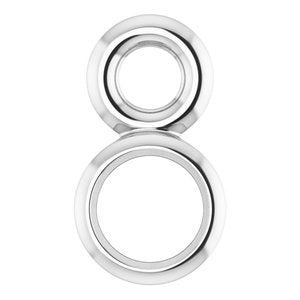 Sterling Silver 2 mm Round Bezel-Set Dangle