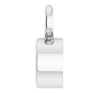 Sterling Silver 2.5 mm Round Bezel-Set Dangle