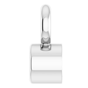 Sterling Silver 1.5 mm Round Bezel-Set Dangle