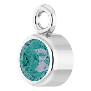 Platinum Natural Alexandrite Dangle