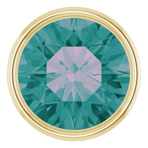 14K Yellow Gold 2.5 mm Lab-Grown Alexandrite Bezel Setting