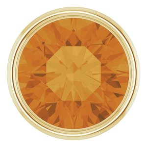14K Yellow Gold 2.5 mm Natural Citrine Bezel Setting
