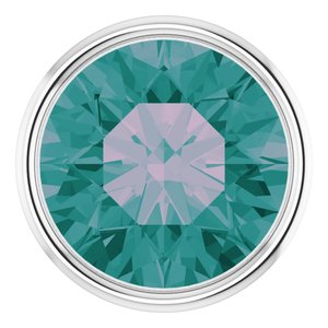 14K White Gold 2.5 mm Lab-Grown Alexandrite Bezel Setting