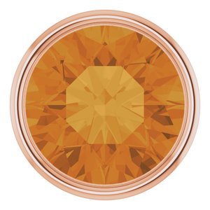 14K Rose Gold 2.5 mm Natural Citrine Bezel Setting