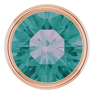 14K Rose Gold 2.5 mm Lab-Grown Alexandrite Bezel Setting