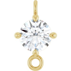 14K Yellow Gold 1/3 CT Lab Grown Diamond Link