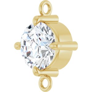 14K Yellow Gold  5/8 CT Natural Diamond Link
