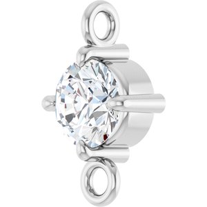 Platinum 1/6 CT Natural Diamond Link