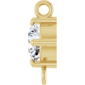 14K Yellow Gold 1/3 CT Lab Grown Diamond Link