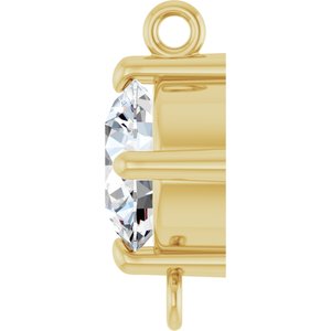 14K Yellow Gold  5/8 CT Natural Diamond Link