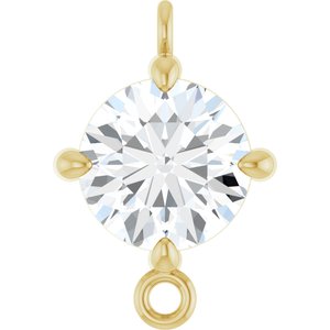 14K Yellow Gold  5/8 CT Lab Grown Diamond Link
