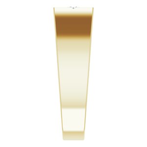 18K Yellow 2.5mm Round Men's Cross Ring Mounting – image 7