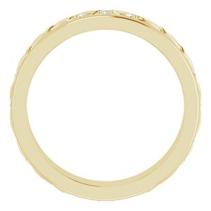 14K Yellow .06 CTW Natural Diamond Eternity Band Size 6
