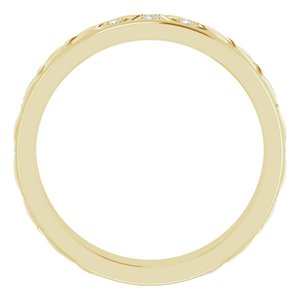 14K Yellow .06 CTW Natural Diamond Eternity Band Size 8