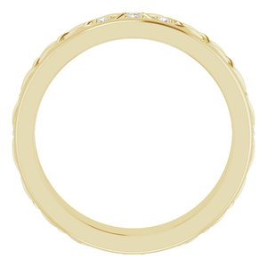 14K Yellow .06 CTW Natural Diamond Eternity Band Size 5