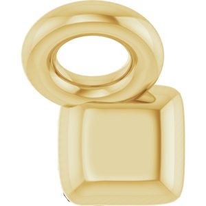 14K Yellow Gold .03 CTW Natural Diamond French-Set Bar Necklace Center
