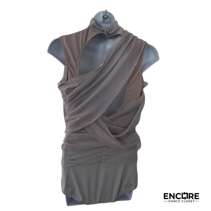 Asymmetrical Gray Mesh Leo