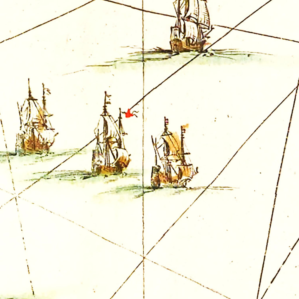 Vintage Map of Re & Oleron, France 1665
