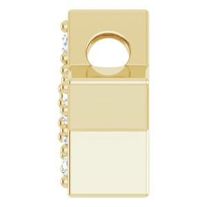 14K Yellow Gold .04 CTW Natural Diamond Star Pendant