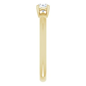 14K Yellow Gold 4.1 mm Round Ring Mounting – image 7