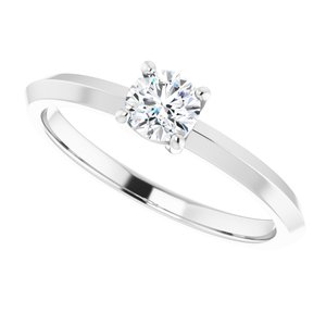 Platinum 4.4 mm Round Ring Mounting – image 8