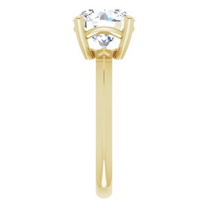 18K Yellow Gold 8.8 mm Round Ring Mounting – image 7