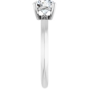 Continuum Sterling Silver 6.5 mm Round Ring Mounting – image 7