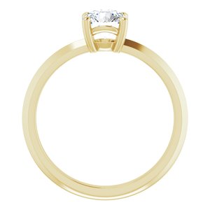 14K Yellow Gold 5.8 mm Round Ring Mounting – image 3