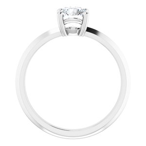 10K White Gold 5.8 mm Round Ring Mounting – image 3