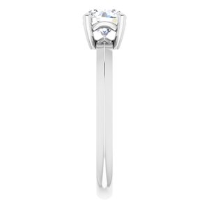 Continuum Sterling Silver 5.8 mm Round Ring Mounting – image 7