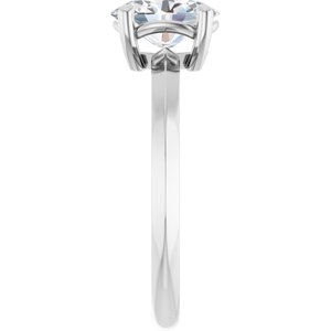 Platinum 8x6 mm Oval Ring Mounting – image 7