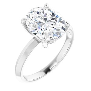 Continuum Sterling Silver 11x9 mm Oval Ring Mounting