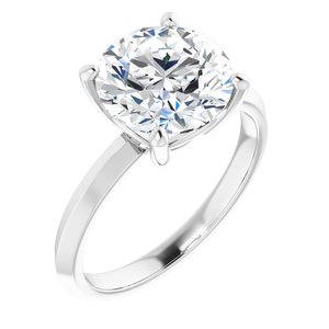 Platinum 9.4 mm Round Ring Mounting
