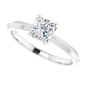 Platinum 5 mm Cushion Ring Mounting – image 8