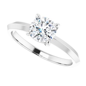 Continuum Sterling Silver 6 mm Round Ring Mounting – image 8