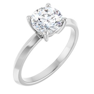 Continuum Sterling Silver 7 mm Round Ring Mounting