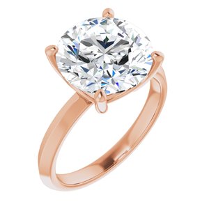 14K Rose Gold 11 mm Round Ring Mounting