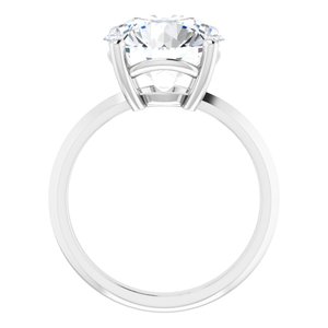 10K White Gold 11 mm Round Ring Mounting – image 3