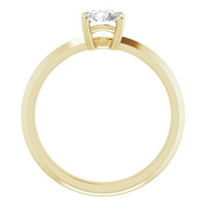 10K Yellow Gold 5.5 mm Round Ring Mounting – image 3