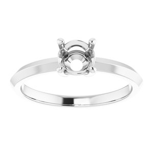 Platinum 5.5 mm Round Ring Mounting – image 6