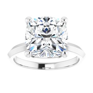 Continuum Sterling Silver 10 mm Cushion Ring Mounting – image 5