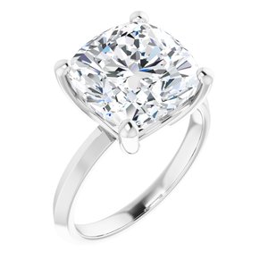 Platinum 11 mm Cushion Ring Mounting