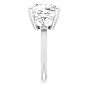Platinum 11 mm Cushion Ring Mounting – image 7