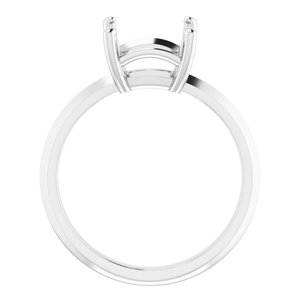 Sterling Silver 7.5 mm Square Ring Mounting – image 4