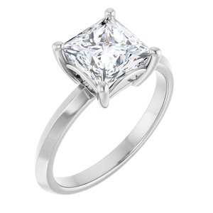 Continuum Sterling Silver 7 mm Square Ring Mounting