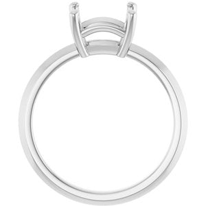 Continuum Sterling Silver 7 mm Square Ring Mounting – image 4