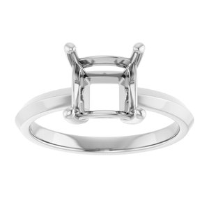Continuum Sterling Silver 7 mm Square Ring Mounting – image 6