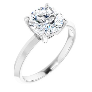 Sterling Silver 8 mm Round Ring Mounting